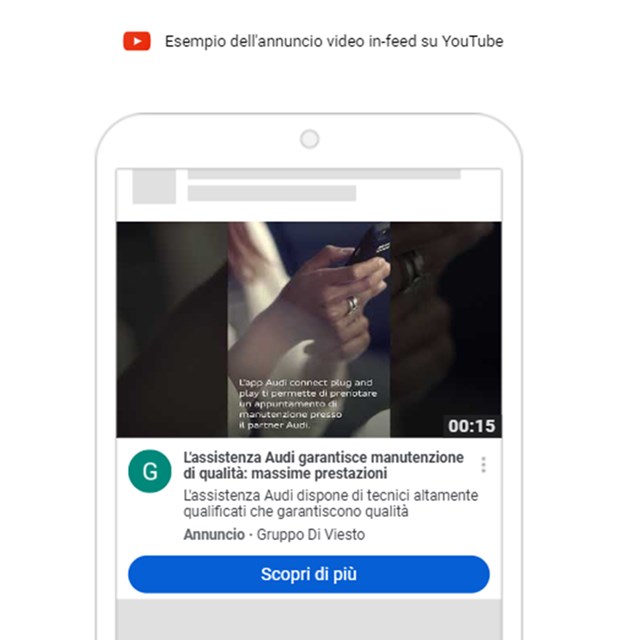 Annuncio video in-feed su YouTube - Demand Gen Concessionaria Auto